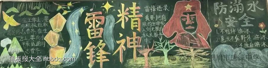 雷锋精神主题黑板报-第1张