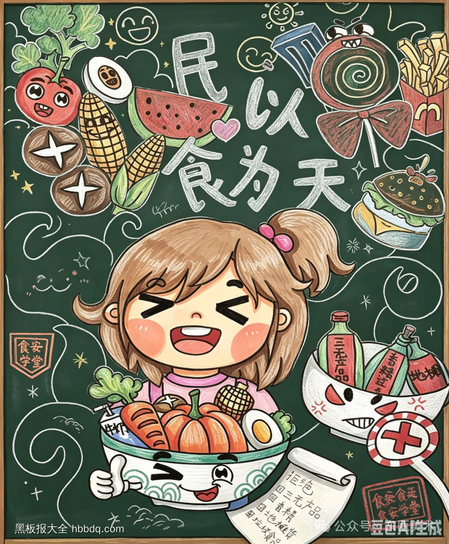 精美3张“食品安全”主题黑板报-第3张