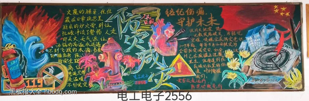 防灾减灾主题黑板报漂亮4张-第2张