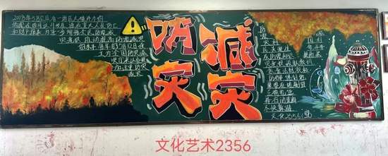防灾减灾主题黑板报漂亮4张