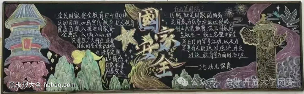 国家安全主题黑板报简单又漂亮2张-第1张