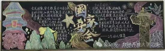 国家安全主题黑板报简单又漂亮2张