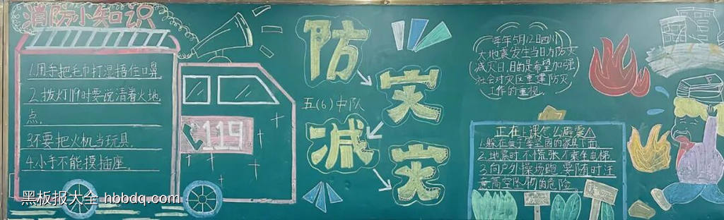 防震减灾主题黑板报简单又漂亮3张-第1张