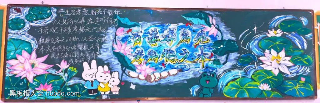 九九重阳节主题黑板报-第3张