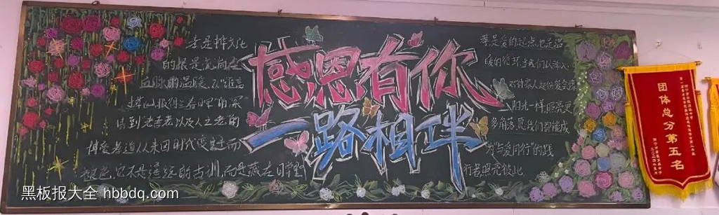 九九重阳节主题黑板报-第2张