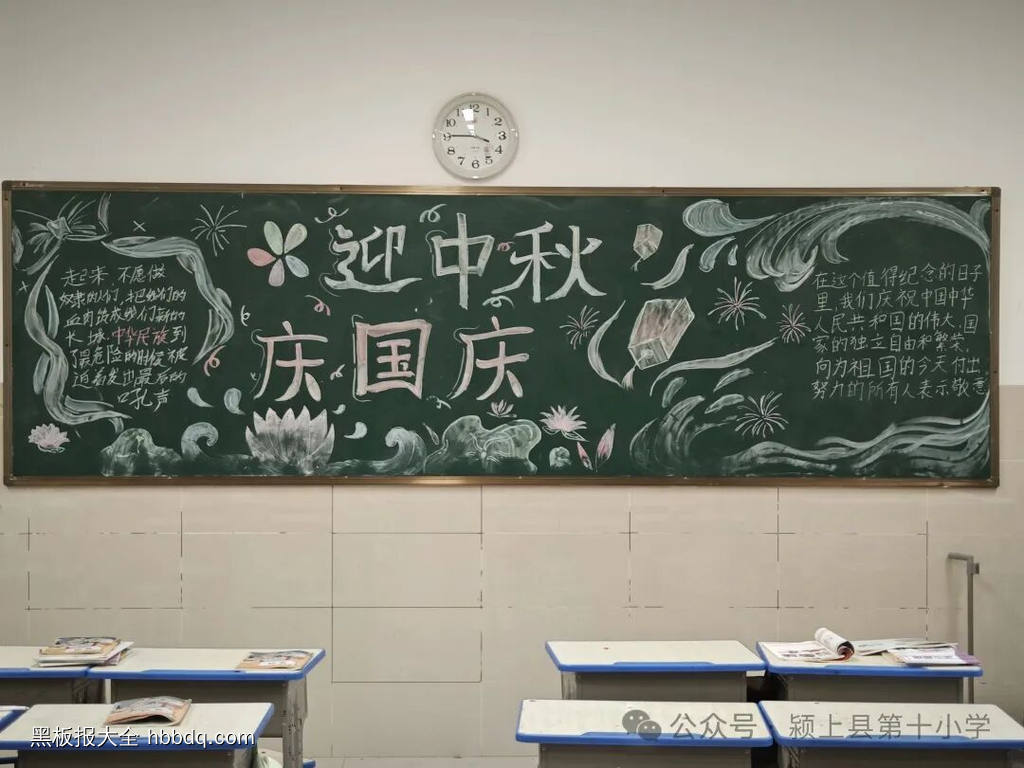 我与祖国共成长主题黑板报-第1张
