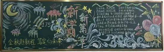 新学期，新篇章主题黑板报推荐3张