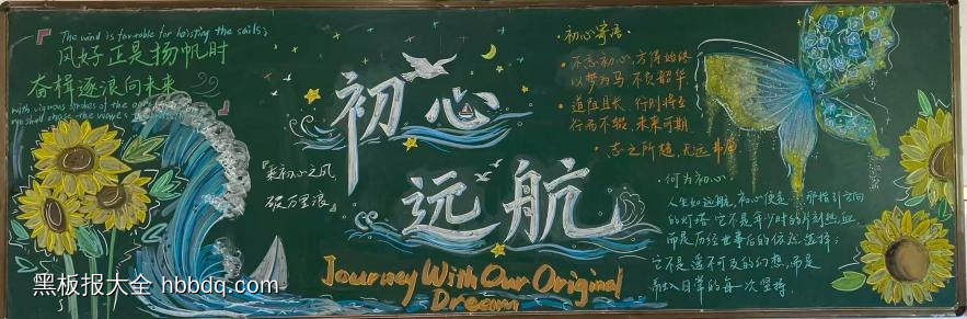 起航新学期主题黑板报-第1张