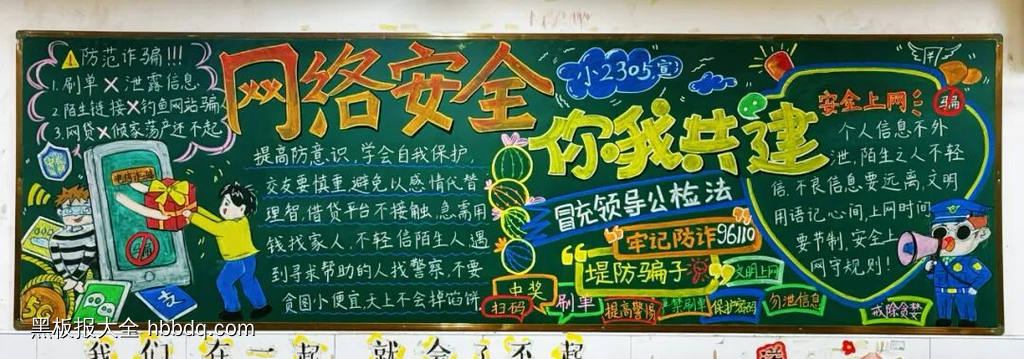 ”网络安全，你我共建“主题黑板报-第1张